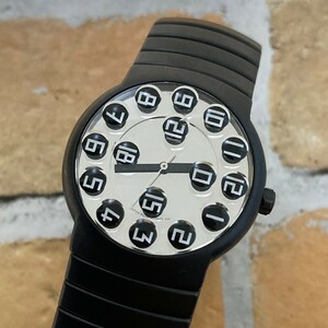 ◆稼働品◆良品◆ Jean Paul GAULTIER ジャンポールゴルチエ 箱付き QZ 6039-G04690 シルバー文字盤 メンズ腕時計 