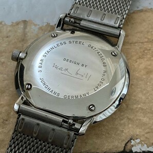◆稼働品◆美品◆ JUNGHANS ユンハンス Max Bill マックスビル 047/4250.48 クォーツ 腕時計の画像3