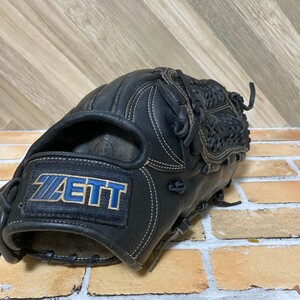 ◆人気◆ ZETT ゼット 軟式 内野手 オールラウンダー 右利き ブラック 黒系 野球 グローブ 
