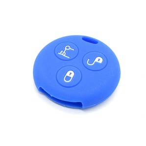 【送料無料】Smart MCCスマート 451 フォーツ450系 カブリオ / キーレス シリコンカバー キーカバー キーケース 青色 ブルー BL丸の画像2