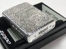 Zippo アラベスクパターン（5面）サイドリューター・アーマーArmor 5AR-SI シルバー銀イブシ新品_画像6