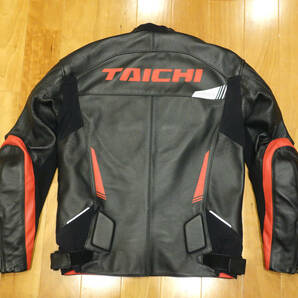 RS TAICHI RSJ830 タイチ コア１レザージャケット サイズL(50) 黒赤 美品 インナー欠品 即決時送料無料の画像2