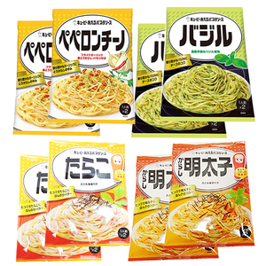 ■キューピー あえるパスタソース ペペロンチーノ・バジル・明太子・たらこ 各2袋■　1袋2パック入り ■