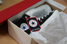 【新品】 コンバース オールスター 日本製 MADE IN JAPAN オールスター CONVERSE CANVAS ALL STAR J HI ブラック 黒 28cm_画像9