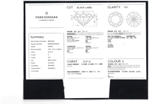 フォーエバーマーク リング ダイヤ 0.27ct センターオブマイユニバース 8号 Pt900 保/鑑BLJ/GENJ_画像6