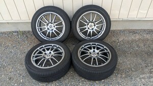 ENKEI GTC01 17インチ 5穴 PCD114.3 7.0J+45 エンケイ 軽量 YOKOHAMA BluEarth 215/55 R17 94V 4本