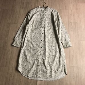 100円スタート○ LEPSIM バンドカラー コットン ワンピース 花柄の画像1