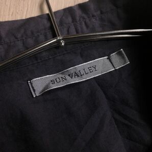 100円スタート□ sun valley サンバレー 製品染め ちび襟 ゆったり 体型カバー ワンピースの画像6