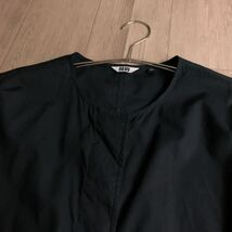 100円スタート○ UNIQLO ユニクロ　ノーカラー ワンピース　大きいサイズ　ゆったり　体型カバー　XXL_画像2