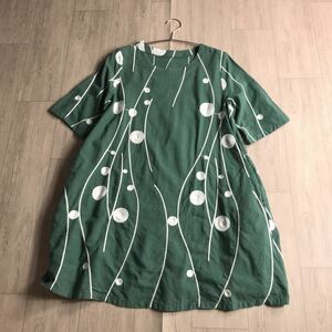 100 jpy start 0 noa-ge Noah -ju Ichinomiya fiber embroidery One-piece tunic 