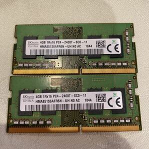 SKhynix DDR4 19200 1RX16 PC4 2400T 4GBX2枚セット(8GB)②の画像1