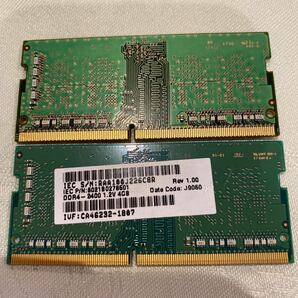 SAMSUNG DDR4 19200 1RX16 PC4 2400T 4GBX2枚セット(8GB)の画像2