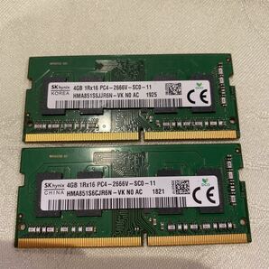 SKhynix 1RX16 PC4 21300 DDR4 2666V 4GBX2枚セット（8GB)の画像1