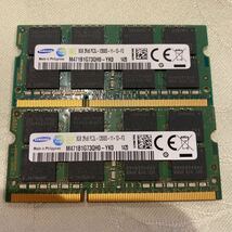 SAMSUNG DDR3L 1600 2Rx8 PC3L 12800S 8GBX2枚セット(16GB)④_画像1