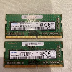 SAMSUNG DDR4 19200 1RX8 PC4 2400T 8GBX2枚セット(16GB)④の画像1