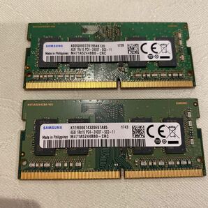 SAMSUNG DDR4 19200 1RX16 PC4 2400T 4GBX2枚セット(8GB)⑥の画像1