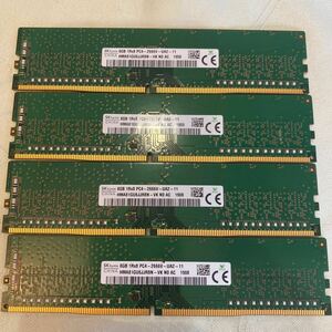 SKhynix 1RX8 PC4 21300 DDR4 2666V 8GBX4枚セット