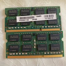 SAMSUNG DDR3 1600 1RX8 PC3 12800 8GBX2枚セット(16GB)③_画像2