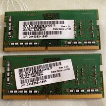 SKhynix DDR4 19200 1RX16 PC4 2400T 4GBX2枚セット(8GB)⑧_画像2