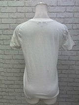 (J03766)シーバイクロエ/SEE BY CHLOE　 Uネック　半袖　Tシャツ　白　サイズ38_画像8