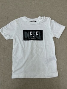 （J03758) ディーゼル/DIESEL キッズ　ロゴプリント Tシャツ サイズ36M