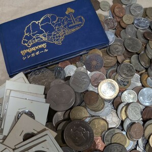 8n7 外国銭 古銭 硬貨 外貨 貨幣 外国 コイン まとめ 大量 アメリカ イギリス等 約8kgの画像3