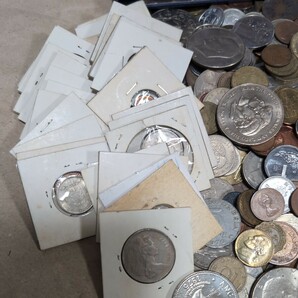 8n7 外国銭 古銭 硬貨 外貨 貨幣 外国 コイン まとめ 大量 アメリカ イギリス等 約8kgの画像2