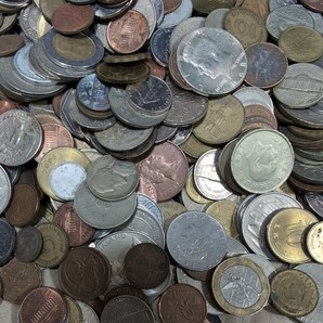 8n7 外国銭 古銭 硬貨 外貨 貨幣 外国 コイン まとめ 大量 アメリカ イギリス等 約8kgの画像7