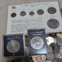 8n10 外国銭 古銭 硬貨 外貨　貨幣　外国　コイン　まとめ　大量　アメリカ　イギリス等　約8kg_画像2