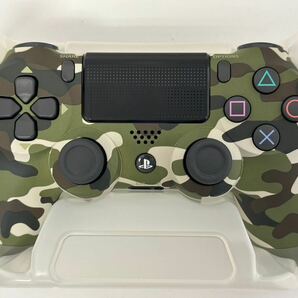 美品 SONY ソニー PlayStation 4 DUALSHOCK4 Wireless Controller ワイヤレスコントローラー CUH-ZCT2J Green Camouflageの画像2