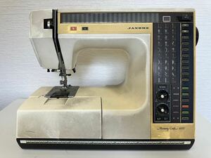 JANOME ジャノメ Memory Craft メモリークラフト 6000 蛇の目ミシン 家庭用ミシン 足踏み フットコントローラー付き 通電未確認 ジャンク