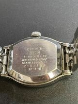 CITIZEN シチズン COSMO STAR V2 コスモスター 4-660781YO 21石 デイデイト ブルー文字盤 レディース 自動巻き 腕時計 動作確認済み_画像4