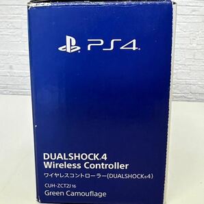 美品 SONY ソニー PlayStation 4 DUALSHOCK4 Wireless Controller ワイヤレスコントローラー CUH-ZCT2J Green Camouflageの画像3