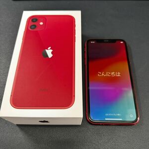 Apple iPhone 11 64GB PRODUCT RED MWLV2J/A A2221 判定○ SIMロックなし プロダクトレッド 動作確認済み 箱付き