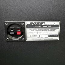 BOSE 301-AV TM MONITOR スピーカー ペア DIRECT REFLECTING SPEAKER 音出しOK 現状品_画像5