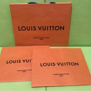 ①★LOUIS VUITTON ルイヴィトンショッパー、3枚（中：1小：2）★HERMESショッパー、1枚（小）