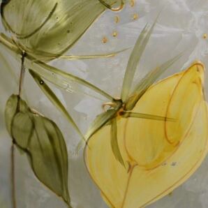 【英】A794 時代 ガラス花瓶 H37㎝ ガラス工芸 硝子 花器 骨董品 美術品 古美術 時代品 の画像10