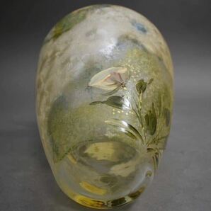 【英】A794 時代 ガラス花瓶 H37㎝ ガラス工芸 硝子 花器 骨董品 美術品 古美術 時代品 の画像6