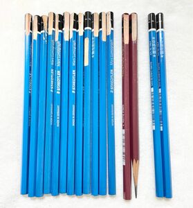 staedtler デッサン用鉛筆　F 14本　ユニF２本