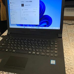 Lenovo　80LG　intel Corei3-6100U 6世代　メモリ8GB　Windows11　