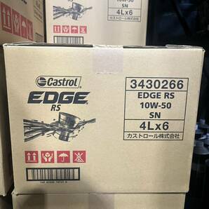 全国送料無料！！カストロール EDGE RS 10w-50 4Lワンケース 6缶入り 全合成油 ターボ チタニウム エッジの画像1