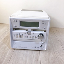 動作品 マイクロコンポ UX-W50 Victor ビクター CD/MD カセット AM/FM ラジオ 本体部のみ ホワイト_画像2