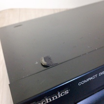 中古品 CDプレーヤー SL-PG460 Technics テクニクス CDデッキ コンパクト 軽量 通電OK_画像4