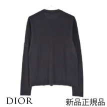 新品未使用 ディオール DIOR ミラノ ウールセーター Lサイズ ブラック ニット 長袖 正規品 メンズ ブランド_画像1