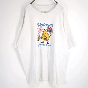 XL VOLCOM ボルコム Tシャツ ホワイト 半袖 リユース ultramto ts1978