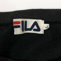 L FILA フィラ トレーナー素材 Tシャツ ブラック 半袖 リユース ultramto ts2044_画像5