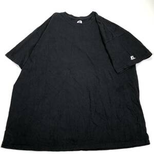 XXL RUSSEL ATHLETIC ラッセルアスレチック Tシャツ 無地 ブラック 丸首 半袖 リユース ultramto ts2063