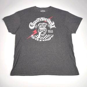 XL Gas Monkey Garage ガスモンキーガレージ Tシャツ プリント 半袖 丸首 グレー リユース ultramto ts3006