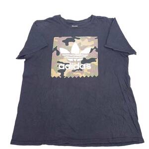 L adidas アディダス Tシャツ ブラック 半袖 迷彩 リユース ultramto ts2109