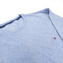 XXL TOMMY HILFIGER トミーヒルフィガー Tシャツ ブルーグレー 半袖 無地 ワンポイント リユース ultramto ts2110_画像5